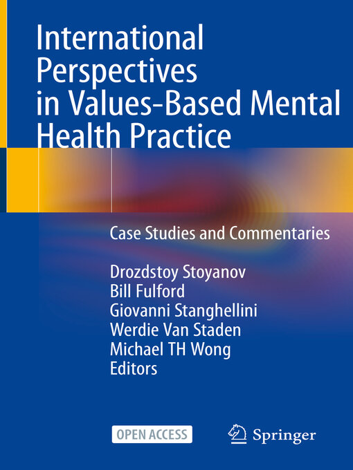 Title details for International Perspectives in Values-Based Mental Health Practice by Drozdstoy Stoyanov - Available